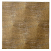 傷付けられたブラシをかけられた金ゴールドの金属の一見 タイル (正面)