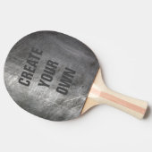 傷付けられたブラシをかけられた金属の質 卓球ラケット (横)