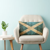 傷付けられ、擦り切れたなヴィンテージのスコットランド人の旗 ランバークッション (椅子)