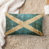 傷付けられ、擦り切れたなヴィンテージのスコットランド人の旗 ランバークッション (ブランケット)