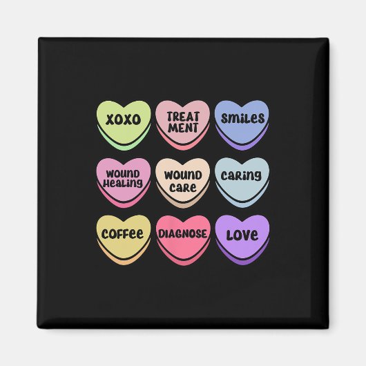 傷口気にナースバレンティネスハート傷口 マグネット (正面)