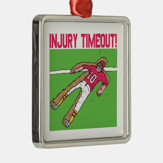 傷害のタイムアウト メタルオーナメント (右)