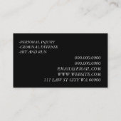 傷害弁護士法弁護士 名刺 (裏面)