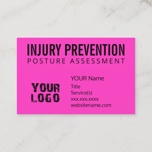 傷害防止 名刺 (裏面)