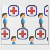 傷病少年院包気に装紙 ラッピングペーパー (フラット)