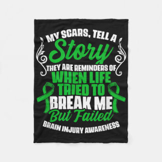 傷跡が外傷性脳損傷サポート結核を物語る フリースブランケット