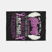 傷跡が物語を語るヒドラデンティスサプルティバアワレン フリースブランケット (正面(横))