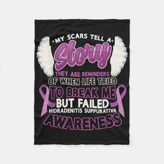 傷跡が物語を語るヒドラデンティスサプルティバアワレン フリースブランケット (正面)