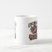 傷跡と強い姿勢 コーヒーマグカップ (中央)
