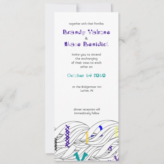 傷 招待状 (正面)