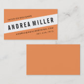 傾いたはっきりしたで写実的な名刺 名刺 (正面/裏面)