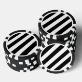 傾いたゼブラ ポーカーチップ (積み重ね)