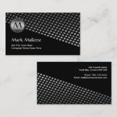 傾いたモノグラムの名刺 名刺 (正面/裏面)