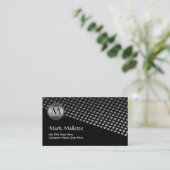 傾いたモノグラムの名刺 名刺 (スタンド正面)