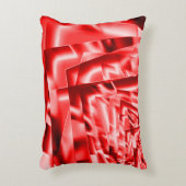 傾いた四角形の角、派手な赤から白っぽい アクセントクッション (正面(垂直))