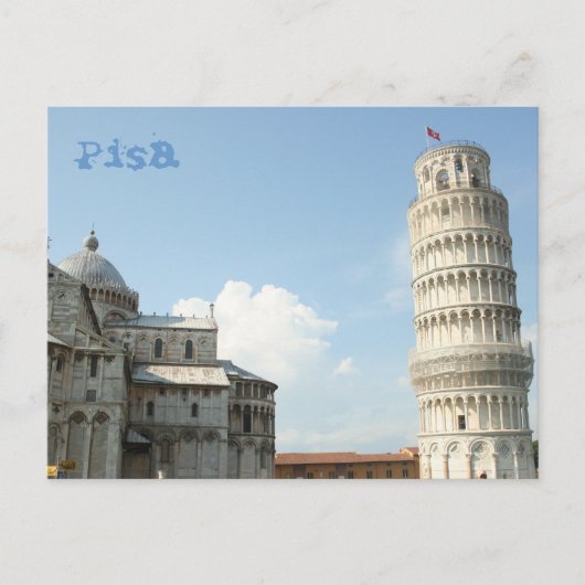 傾いた塔 ポストカード (正面)