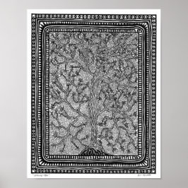 傾いた木のポスター ポスター