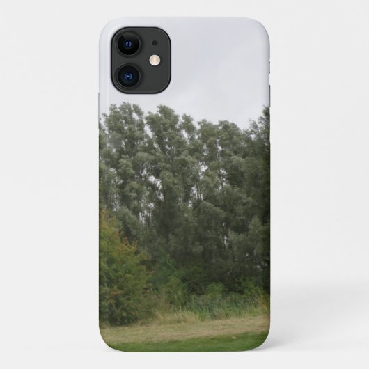 傾いた木の行の風景iPhoneケース Case-Mate iPhoneケース (裏面)