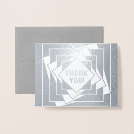 傾いた箱ありがとう 箔カード