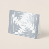 傾いた箱ありがとう 箔カード (正面)