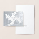 傾いた箱ありがとう 箔カード (ディスプレー)