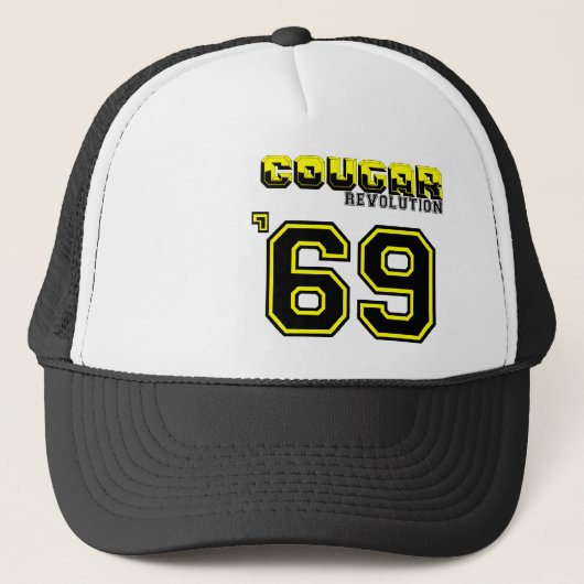 傾きの帽子のクーガー1969年 キャップ (正面)