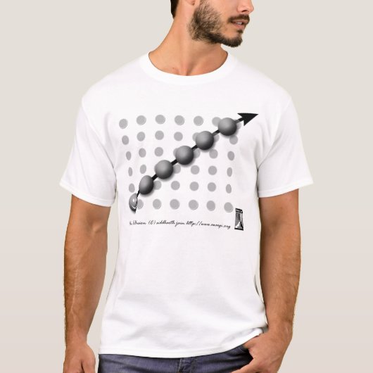 傾き錯覚のTシャツ Tシャツ (正面)