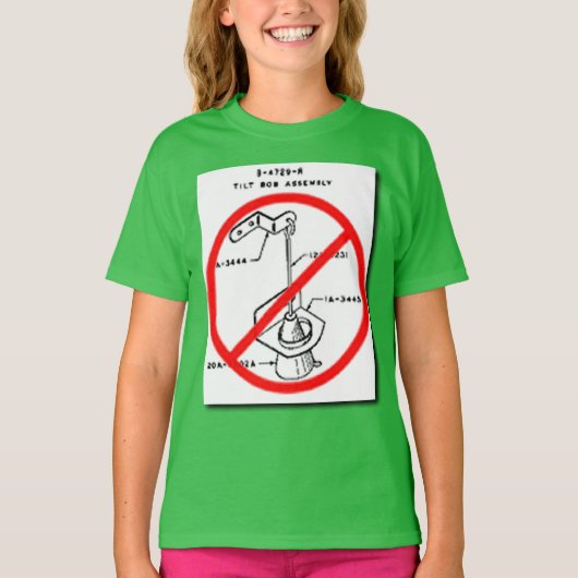 傾くことを止めて下さい Tシャツ (正面)