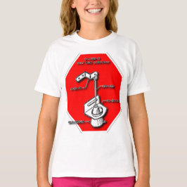 傾くことを止めて下さい Tシャツ