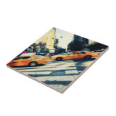 傾けられたタクシーNYC タイル (側面)
