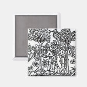 傾向のあるつる植物 マグネット (正面/裏面)