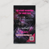 傾向の化粧品の名刺を置いて下さい 名刺 (裏面)