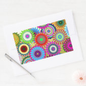 傾向精神花火力プリントアクセサリー 長方形シール (封筒)