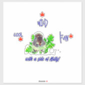 傾向設定おもしろい シール (シート)