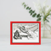 "傾向"のチャールズDanaギブソンバレンタイン シーズンポストカード (スタンド正面)