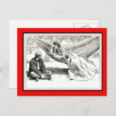 "傾向"のチャールズDanaギブソンバレンタイン シーズンポストカード (正面/裏面)