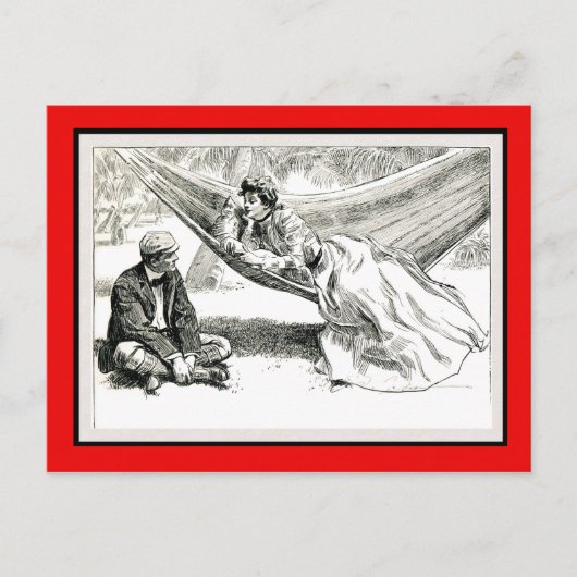 "傾向"のチャールズDanaギブソンバレンタイン シーズンポストカード (正面)