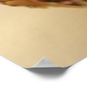 傾斜さくらんぼカップケーキ食品ポスター ポスター (角)