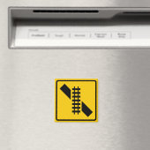 傾斜したレール横断高速道路の標識 マグネット (インサイチュ (食洗機))