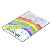 "傾斜した停止"エマ"著雨"芸術 ノートブック (左側)