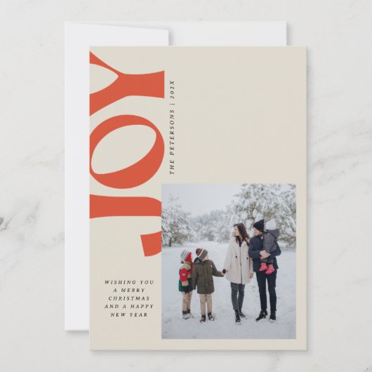 傾斜した喜び シーズンカード (正面)