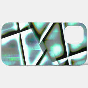 傾斜した四角形の上に色をデジタル化 iPhone 12 PRO MAX ケース