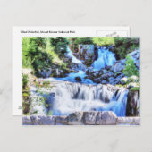傾斜した滝HDRはがき ポストカード (正面/裏面)