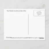 傾斜した滝HDRはがき ポストカード (裏面)