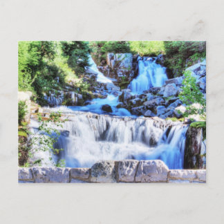 傾斜した滝HDRはがき ポストカード