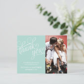 傾斜した |様結婚のPOSTカードに感謝 ポストカード (スタンド正面)