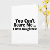 傾斜している私に娘がいる私をおびえさせます カード (黄色い花)