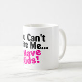 傾斜している私に子供がある私をおびえさせます コーヒーマグカップ (正面右)