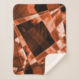 傾斜し、いくつかのサンゴの正方形と長方形 シェルパブランケット