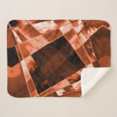 傾斜し、いくつかのサンゴの正方形と長方形 シェルパブランケット (正面(横))